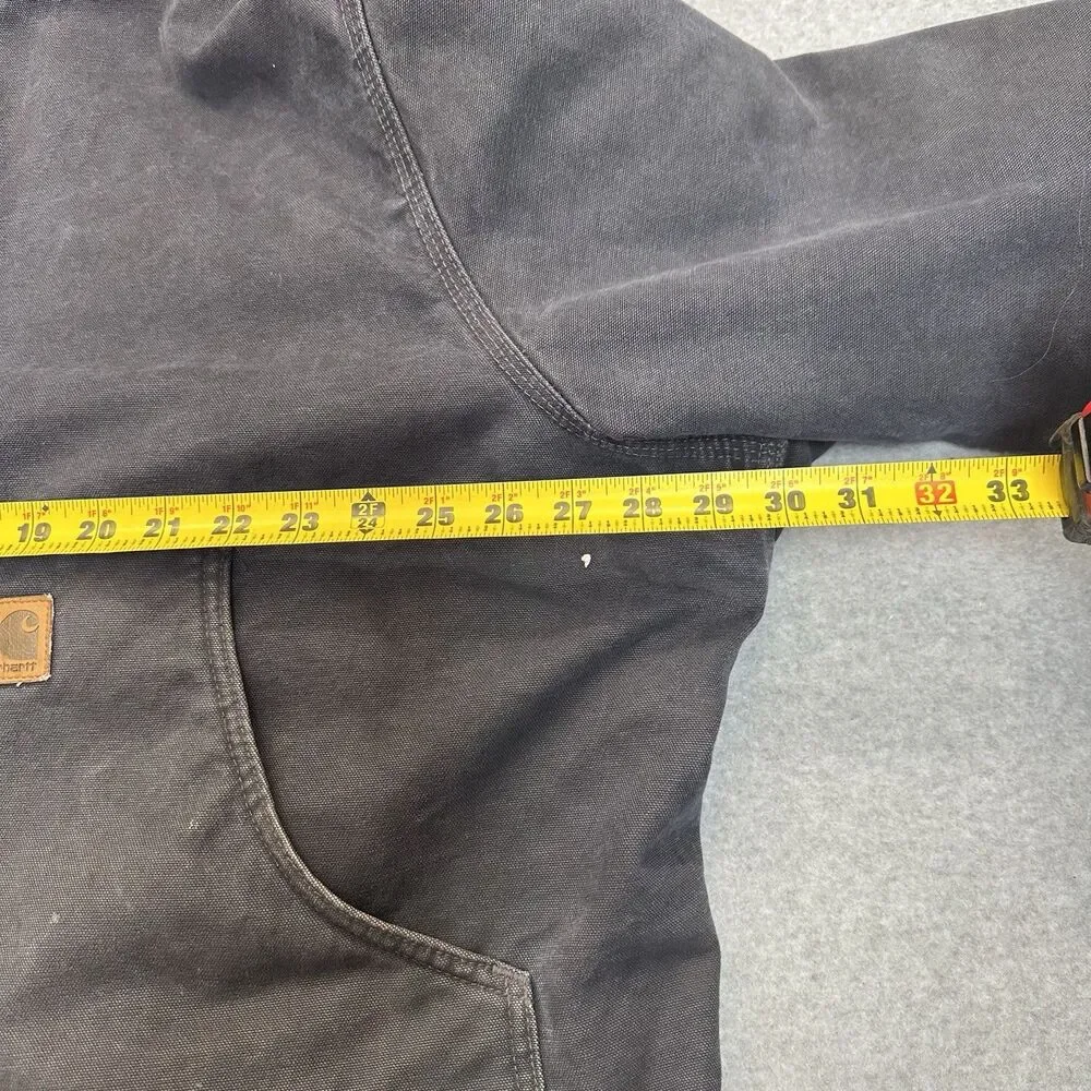 Carhartt J164 PTL Dearborn Hooded Jacket Blue Sherpa Lined Men's Size 2XL